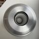 Brushed aluminum ball pendant light