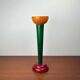 Postmodern yellow, green, red wooden chandelier Monokel by Ikea, 1980s.