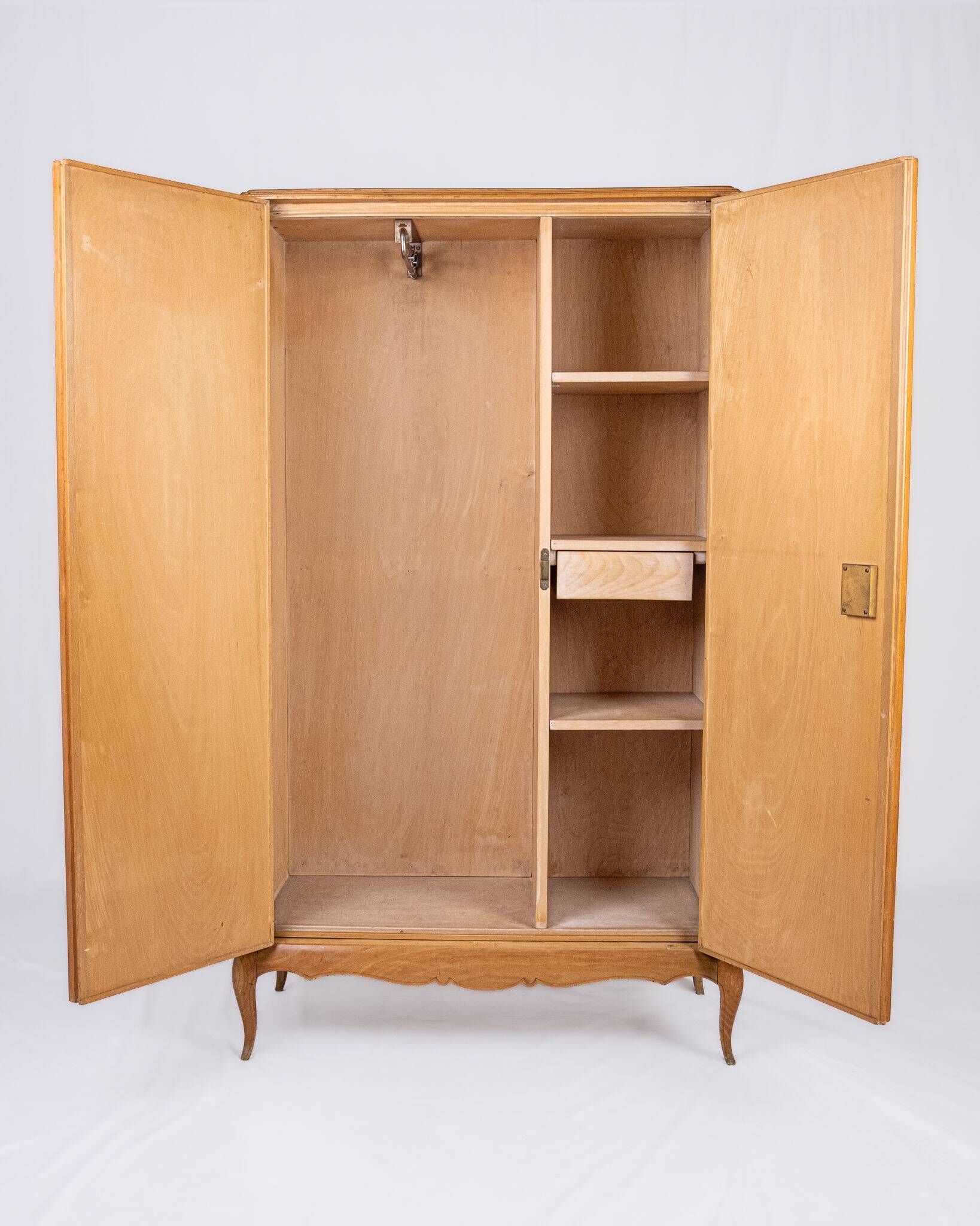 Art Deco wardrobe or cabinet with mirrors, France, 1920-1930s