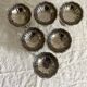 Vintage stainless steel stemmed cups