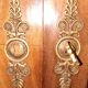 2-door mahogany empire style showcase