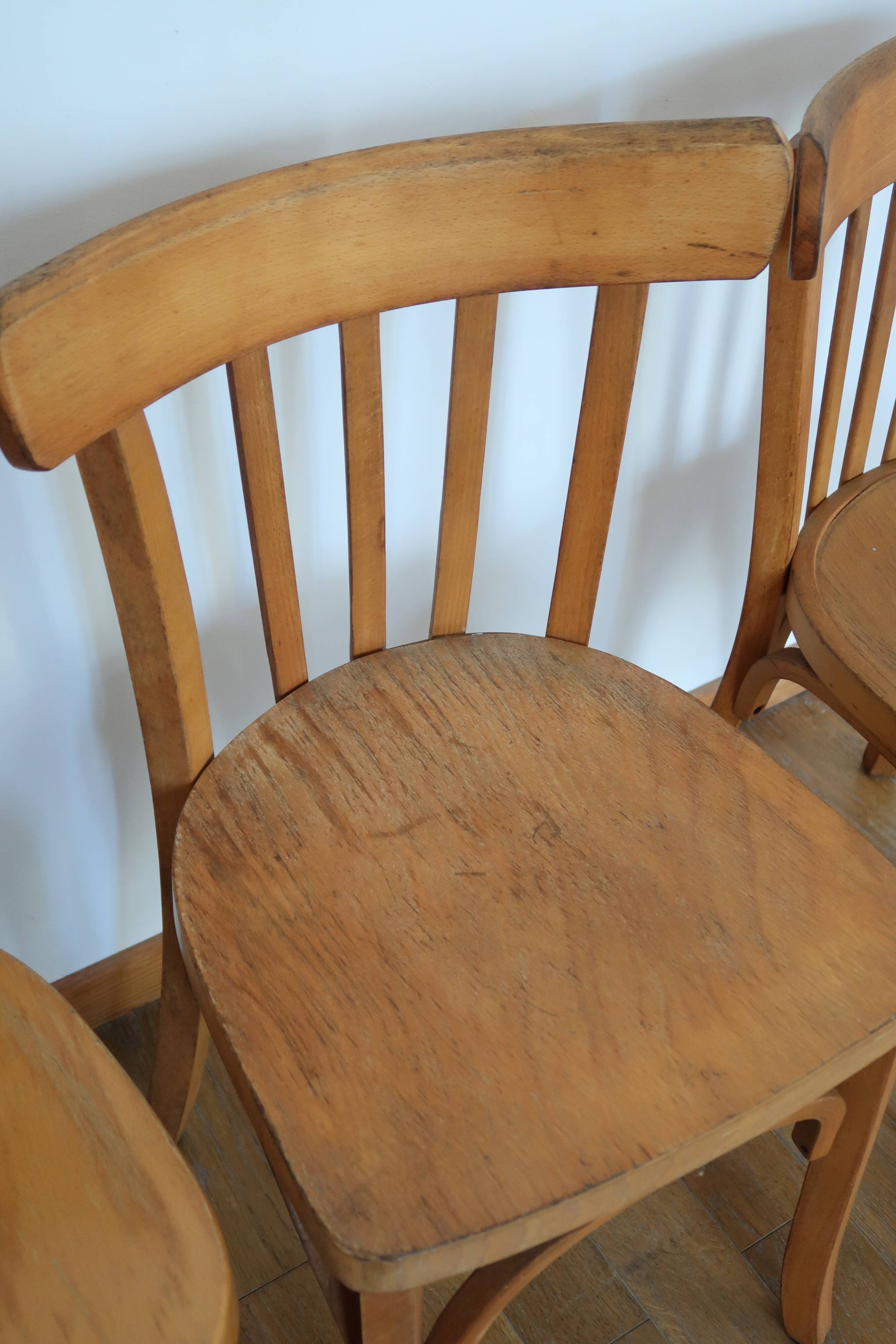 4 vintage bistro chairs