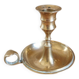 Vintage candle holder, brass cellar rat