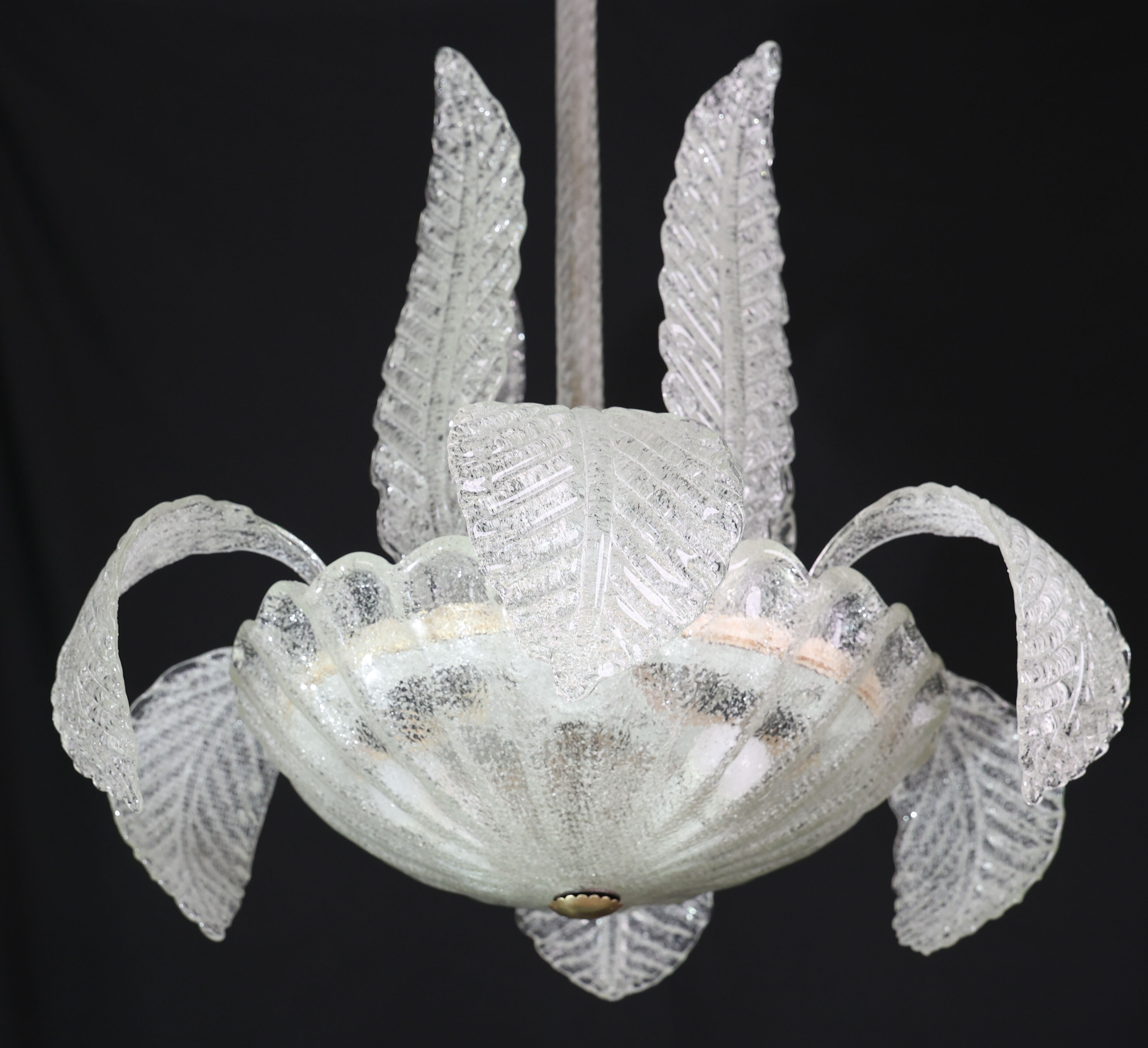 Lustre Art Déco élégant Barovier e Toso, Murano