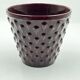 Burgundy ceramic planter
