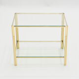Gilded brass coffee table edited, numbered and signed Broncz