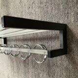 Coat rack wardrobe space age metal 70s