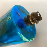 XXL ceramic ceramic earth varnished turquoise 1970