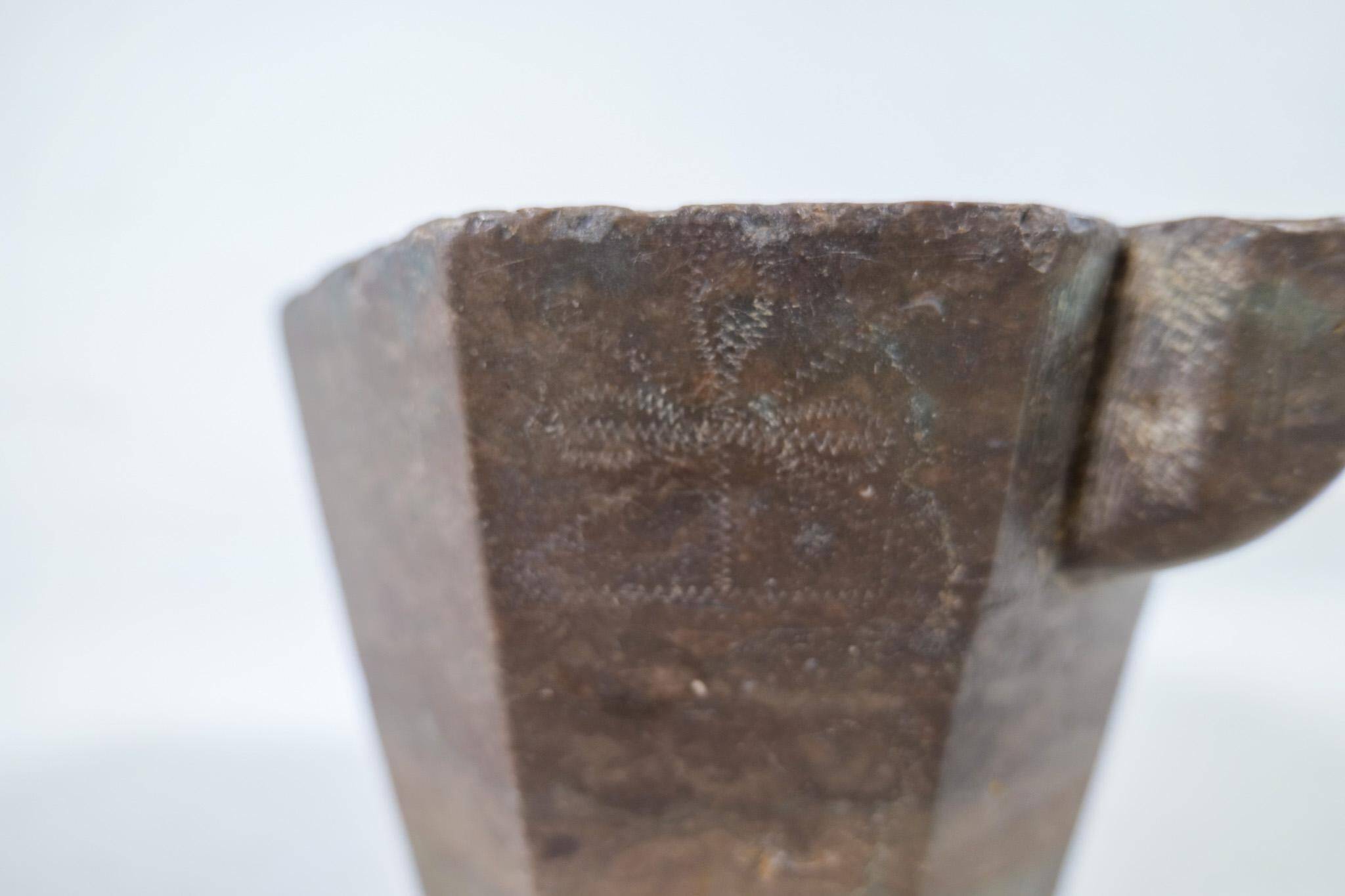 Large Ancient Mortar in Swedish Stone, circa 1800