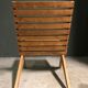 Vintage pine folding scissor chair