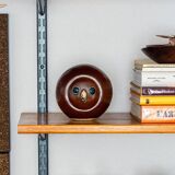 Glazed stoneware owl head, 1950s-60s