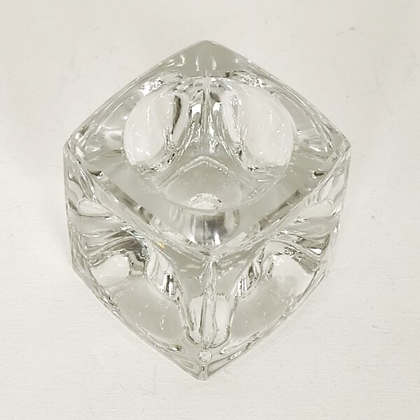 Bougeoirs cristal ice cube