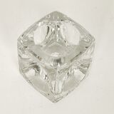 Ice cube crystal candle holders