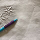 Embroidered linen sheet marked "JP"