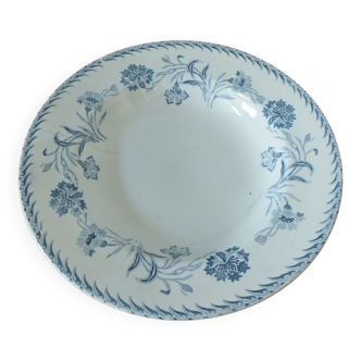 Assiette Lunéville motifs bleuets