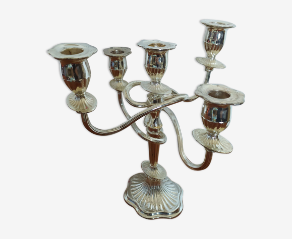 Chandelier metal chrome 5 branches