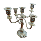 5-branch chrome metal candlestick