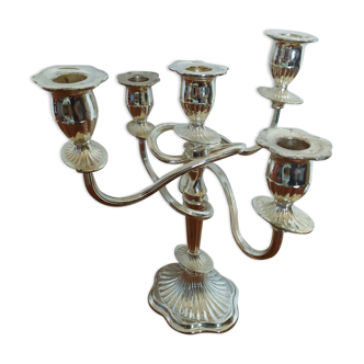 Chandelier metal chrome 5 branches