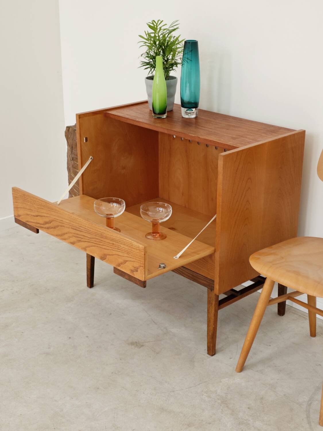 Blanket chest or mini bar by Frantisek Mezulanik for Up Zavody 1960