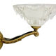 Ancienne applique bronze Art Déco 1930  vasque glaçons Ezan