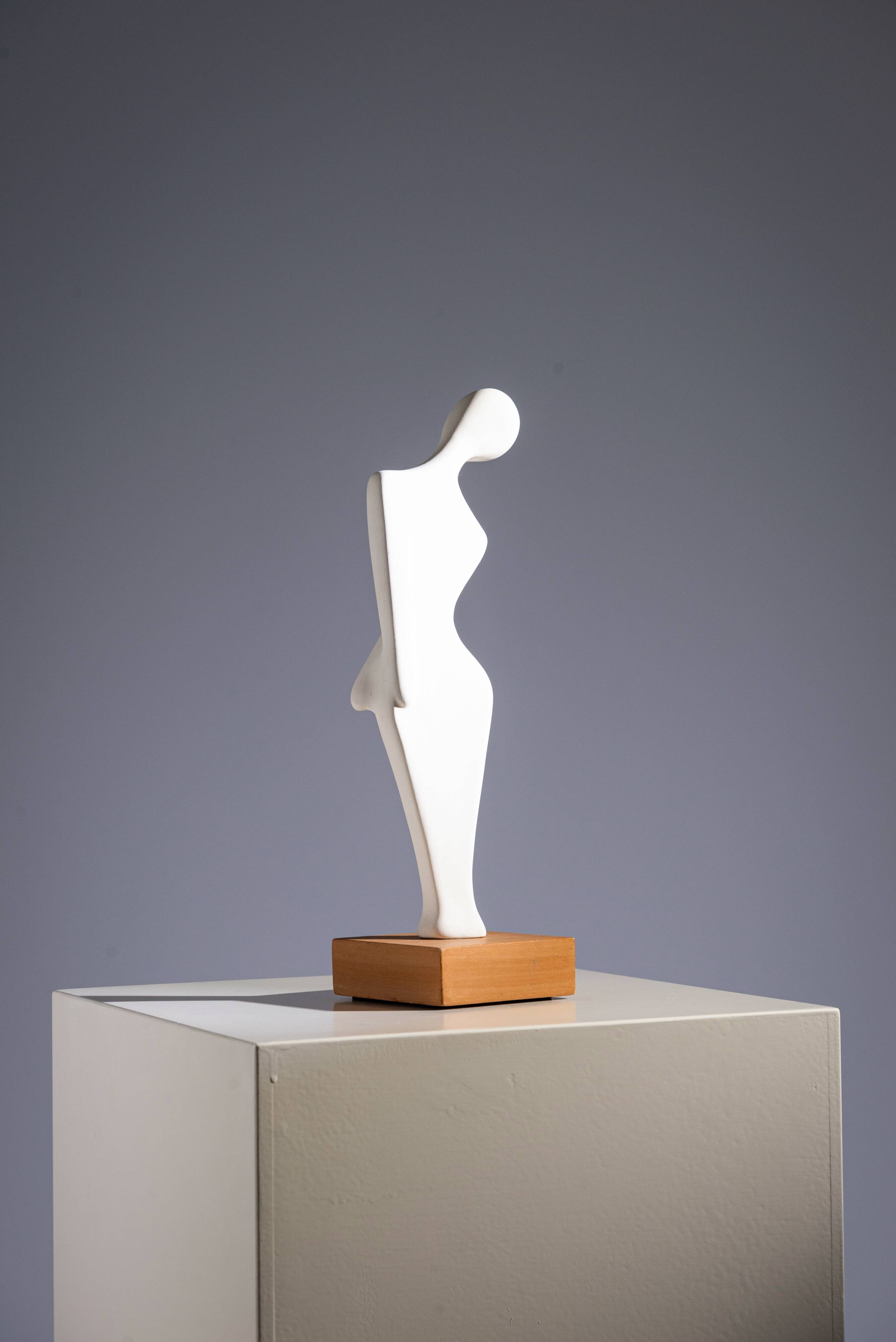 Elegant minimalistic abstract sculpture