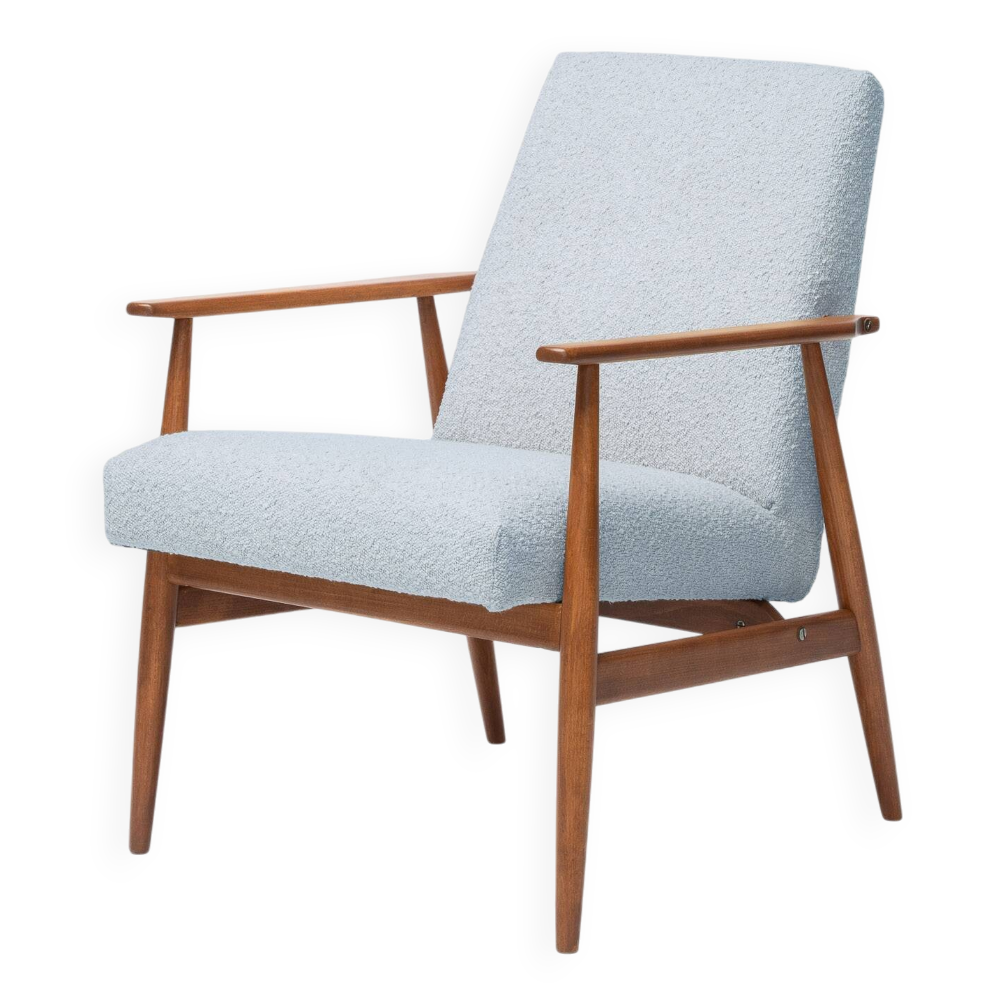 Fauteuil Lisek Mid-Century – Original vintage des années 1960 restauré par Henryk Lis