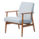 Fauteuil Lisek Mid-Century – Original vintage des années 1960 restauré par Henryk Lis