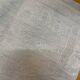 Lot de 4 serviettes anciennes grises monogrammes