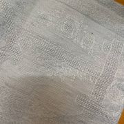 Lot de 4 serviettes anciennes grises monogrammes