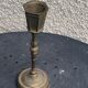 Old brass candle holder