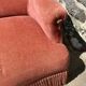Toad sofa in pink velvet