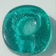 Kosta Boda art ashtray solid glass emerald circa 1970