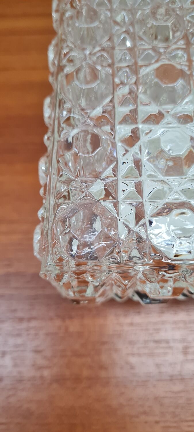Chiseled glass ceiling light