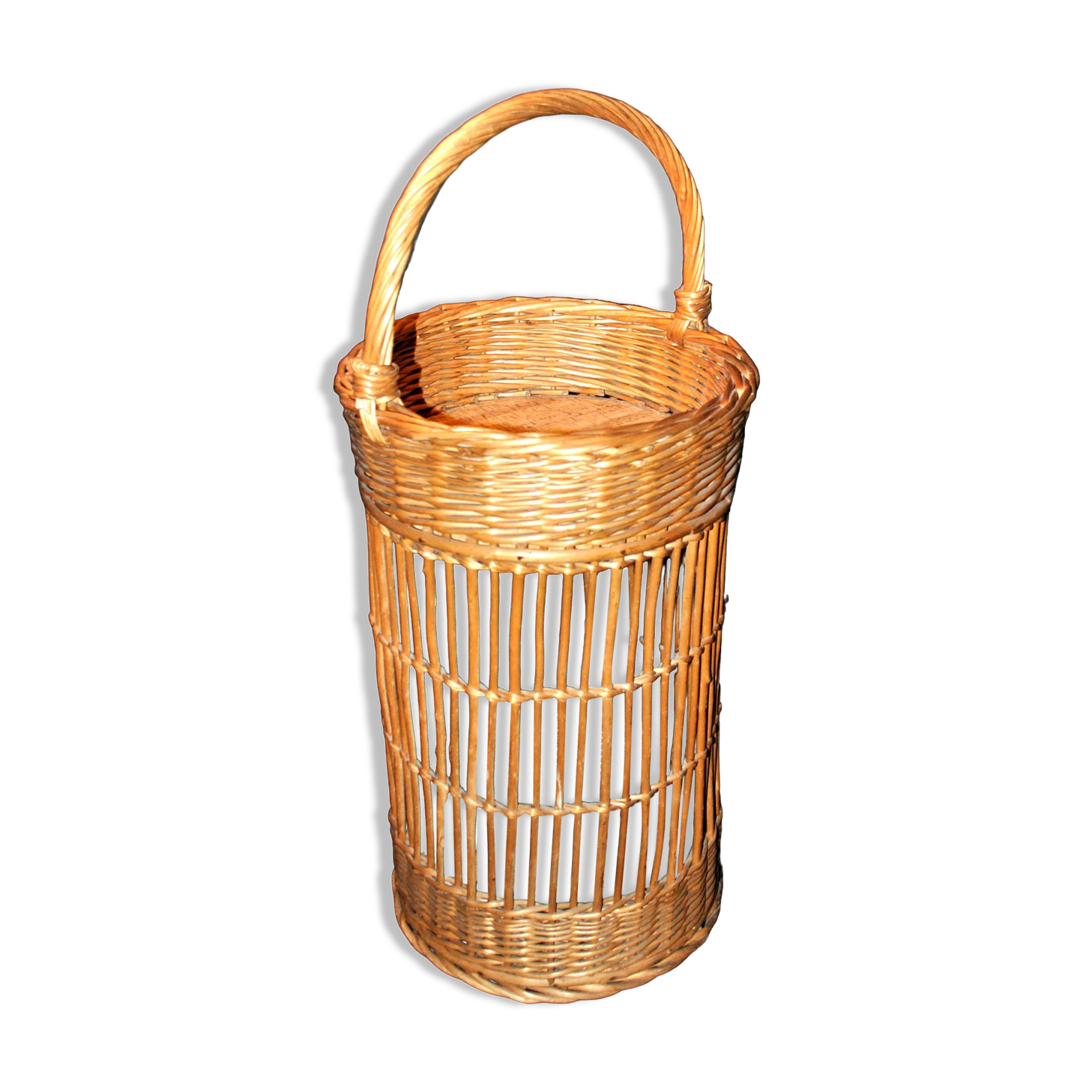Panier bar vintage en osier