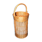 Vintage wicker bar basket