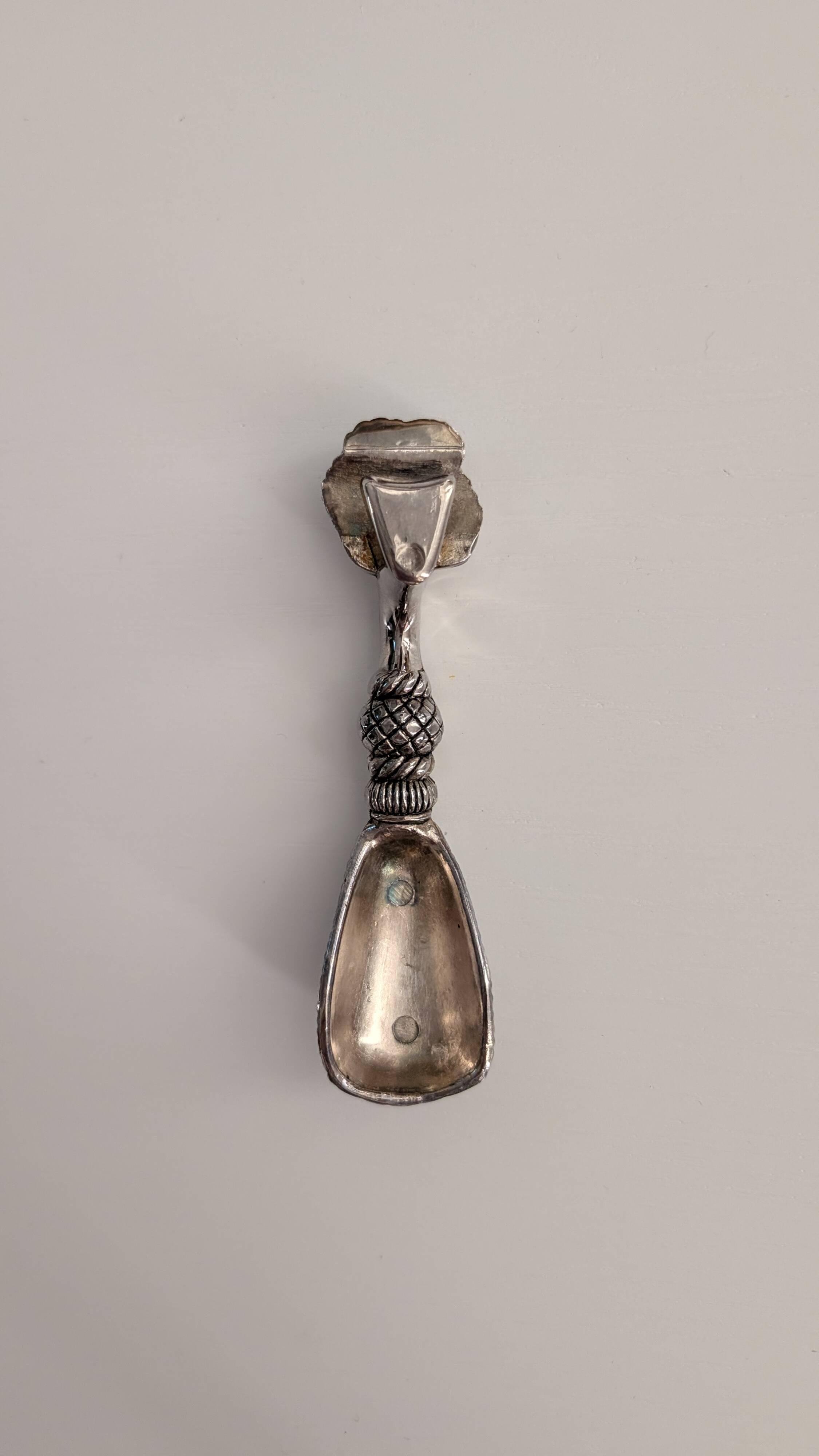Vintage silver-plated bottle opener – pompom design