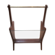 Teak and brass magazine holders