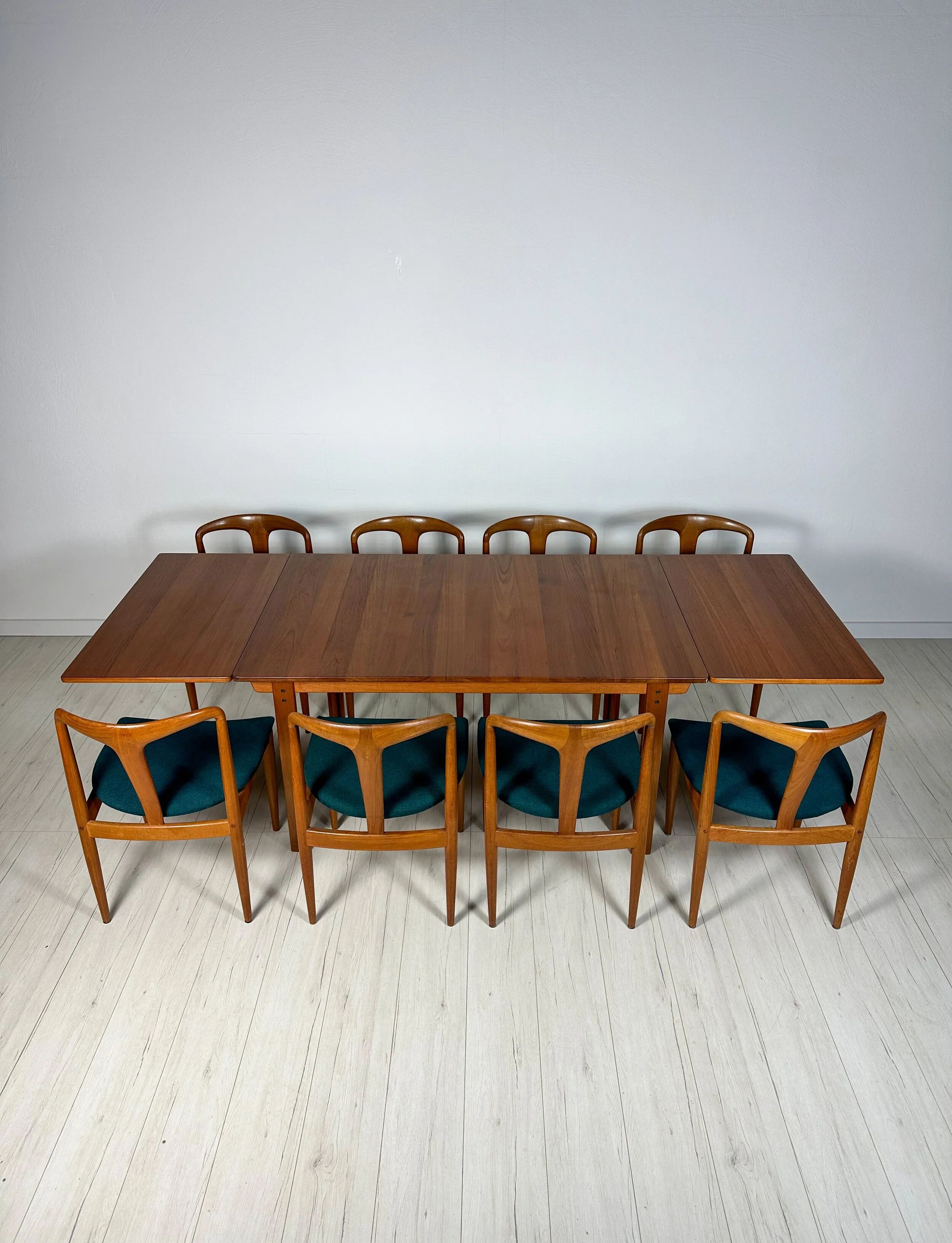 60s vintage Swedish teak extendable dining table by Nils Jonsson for Hugo Troeds
