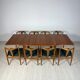 Table à manger extensible suédoise en teck par Nils Jonsson pour Hugo Troeds, années 60