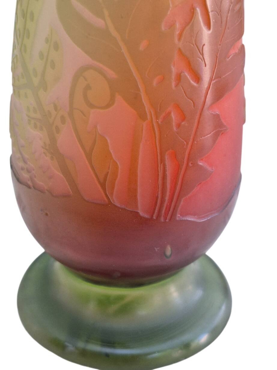 soliflore vase Emile Gallé 1900 1910
