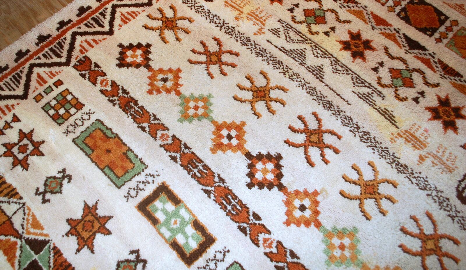 Tapis Savonnerie belge vintage 6,3' x 8,7' (192 cm x 265 cm) années 1960 - 1B555
