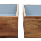 Wooden drawer brass handle