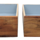 Wooden drawer brass handle