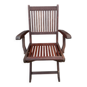 Elegant Folding Garden Chair in Teak – beautiful era holiday style