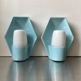 Pair of Scandinavian Vintage Bathroom Sconces Wall lamps