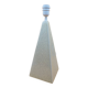 Pyramid lamp in porcelain ceramic Brussels cracked effect