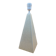 Pyramid lamp in porcelain ceramic Brussels cracked effect