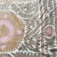 Vintage hand-embroidered Uzbek Suzani 244x335 cm