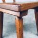 French Folk Art Rustic Dining Chair Set in Oak, 1940s, Set of 6