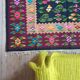 Tapis Oltenian floral, tissé à la main, Roumanie